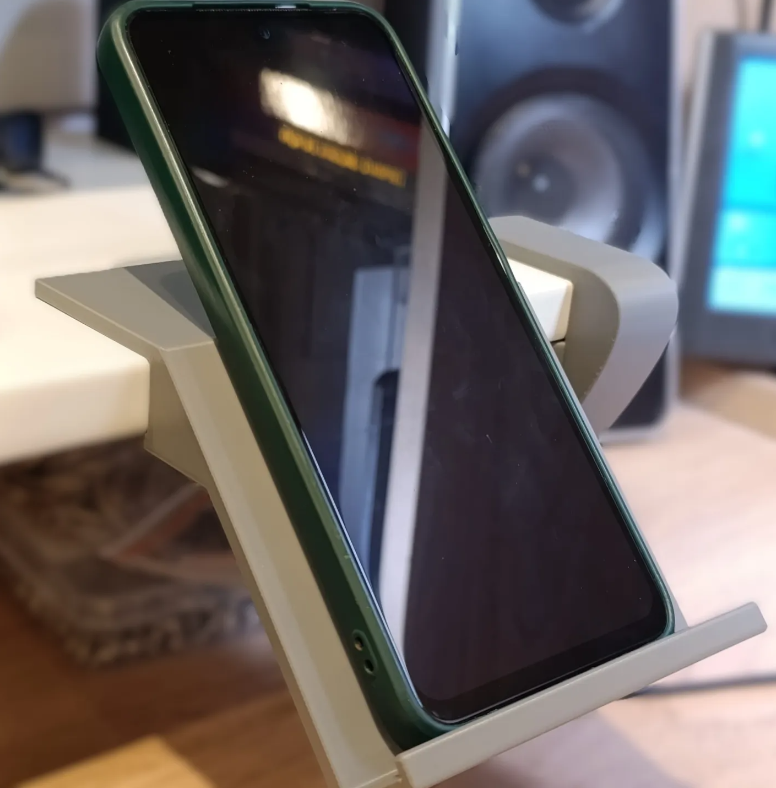 Desk Mounted Phone Stand — 3D printed by Moon Studio 3D